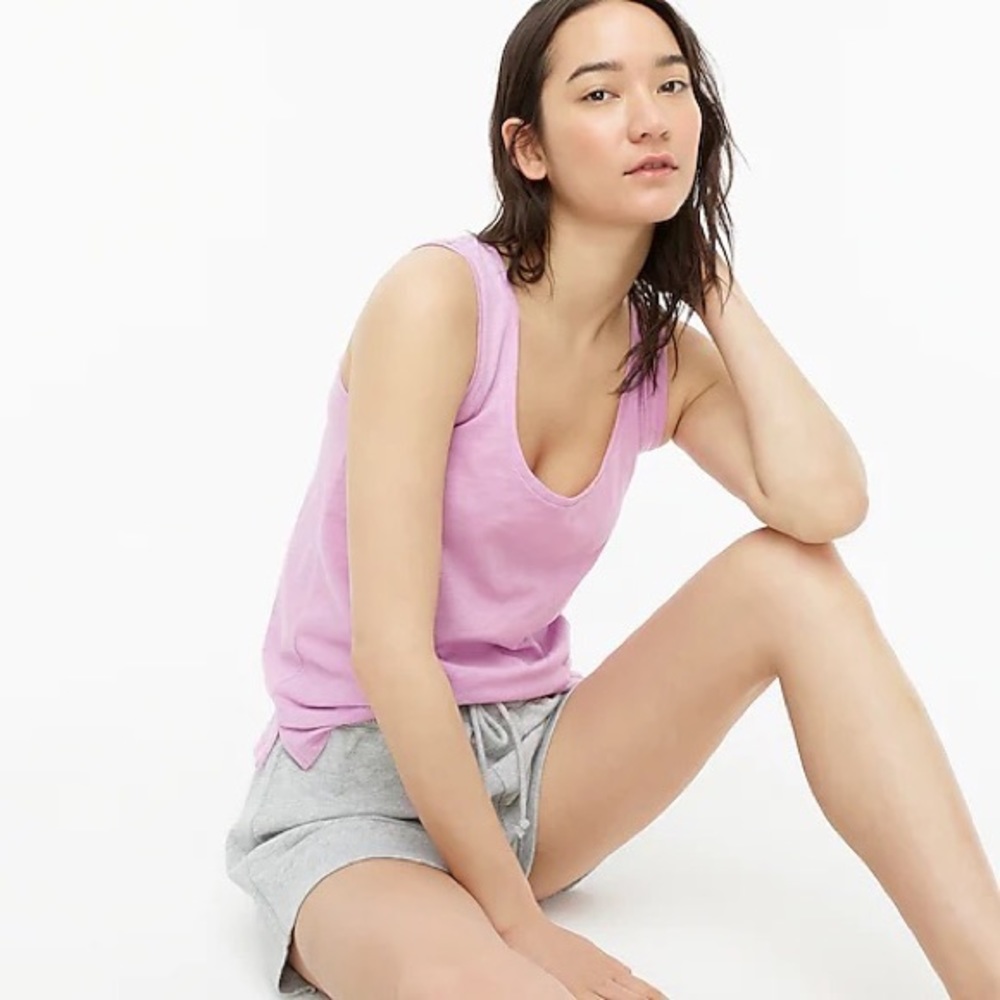 NWT J. Crew Vintage Cotton Scoopneck Tank Size Small Black - Picture 7 of 7